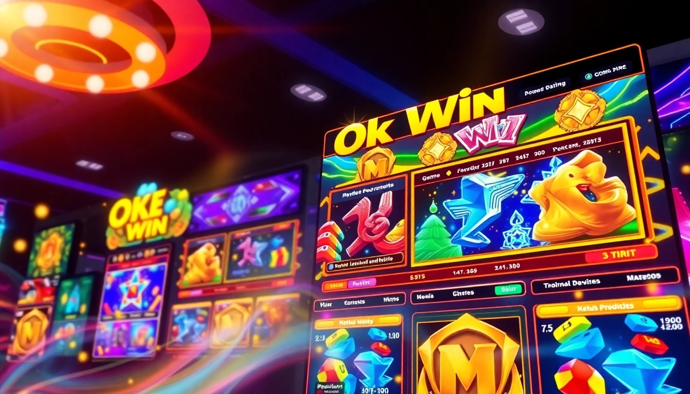 Engage with the Ok Win platform through exciting gaming graphics and user predictions.