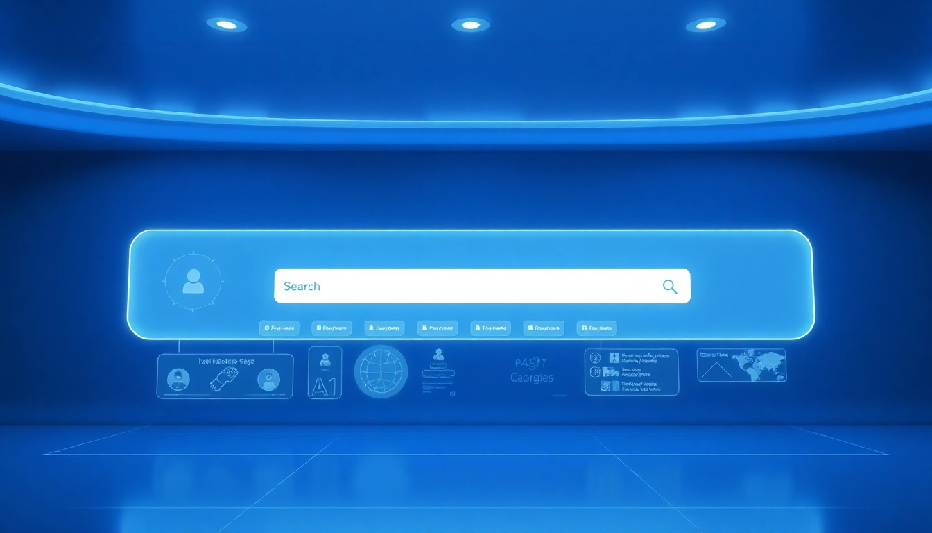 AI search interface highlighting advanced features and user interaction capabilities.