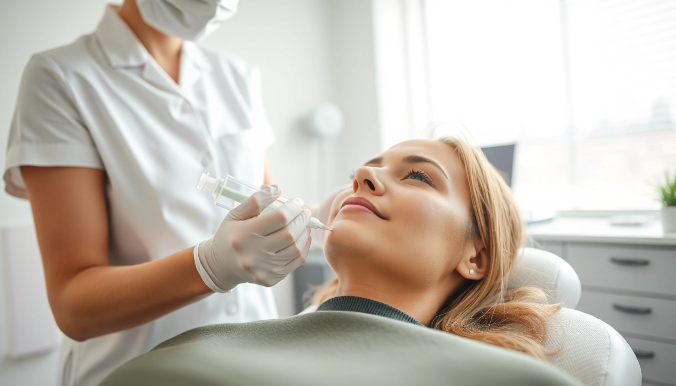 Administering the Fett-weg Spritze for effective body contouring with natural results.