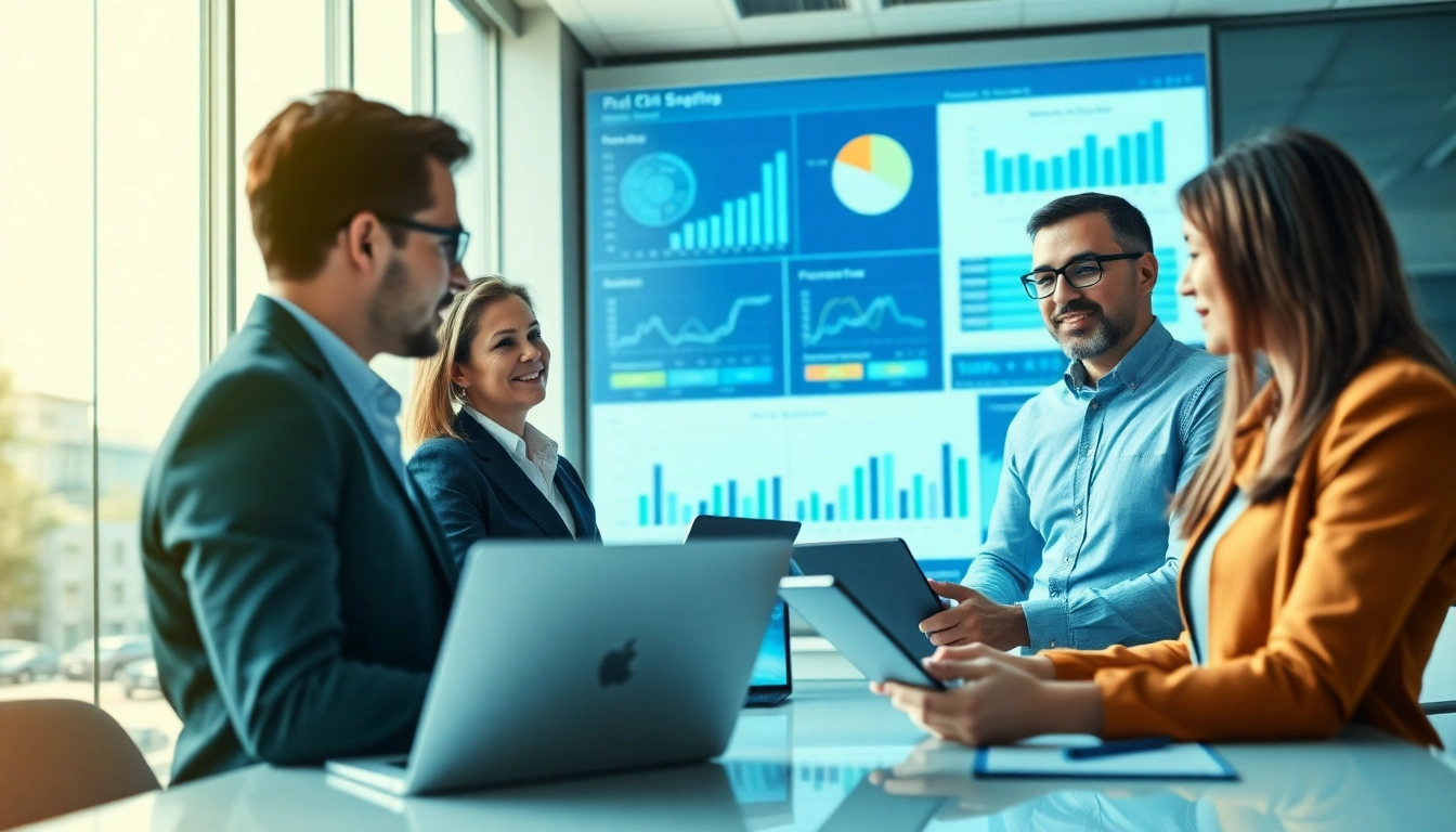 Find competitor customers through professional analysis of market data in a modern office.